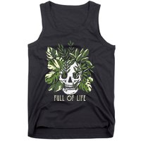 Full Of Life Skull Gardening Garden Leaves Nature Tank Top