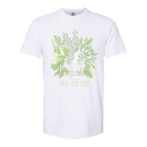 Full Of Life Skull Gardening Garden Leaves Nature Softstyle CVC T-Shirt