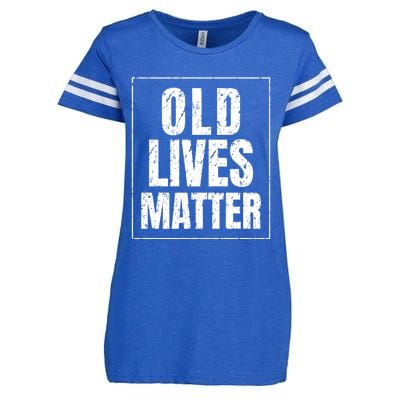 Funny Old Lives Matter Birthday Gift Enza Ladies Jersey Football T-Shirt