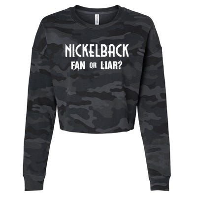 Fan Or Liar Cropped Pullover Crew