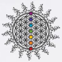 Flower Of Life Sacred Geometry Yoga Chakras Meditation Long Sleeve Shirt
