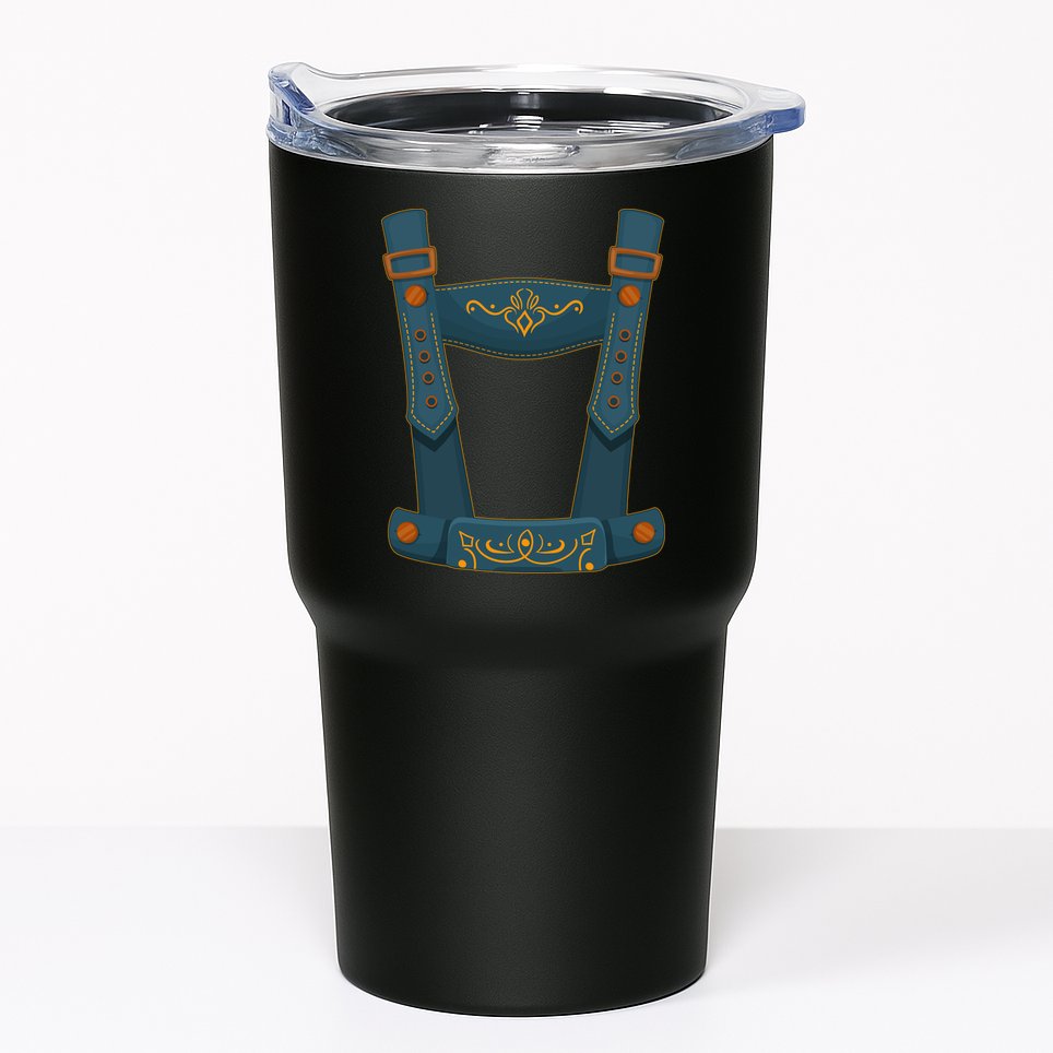 Funny Oktoberfest Lederhosen Costume Tumbler