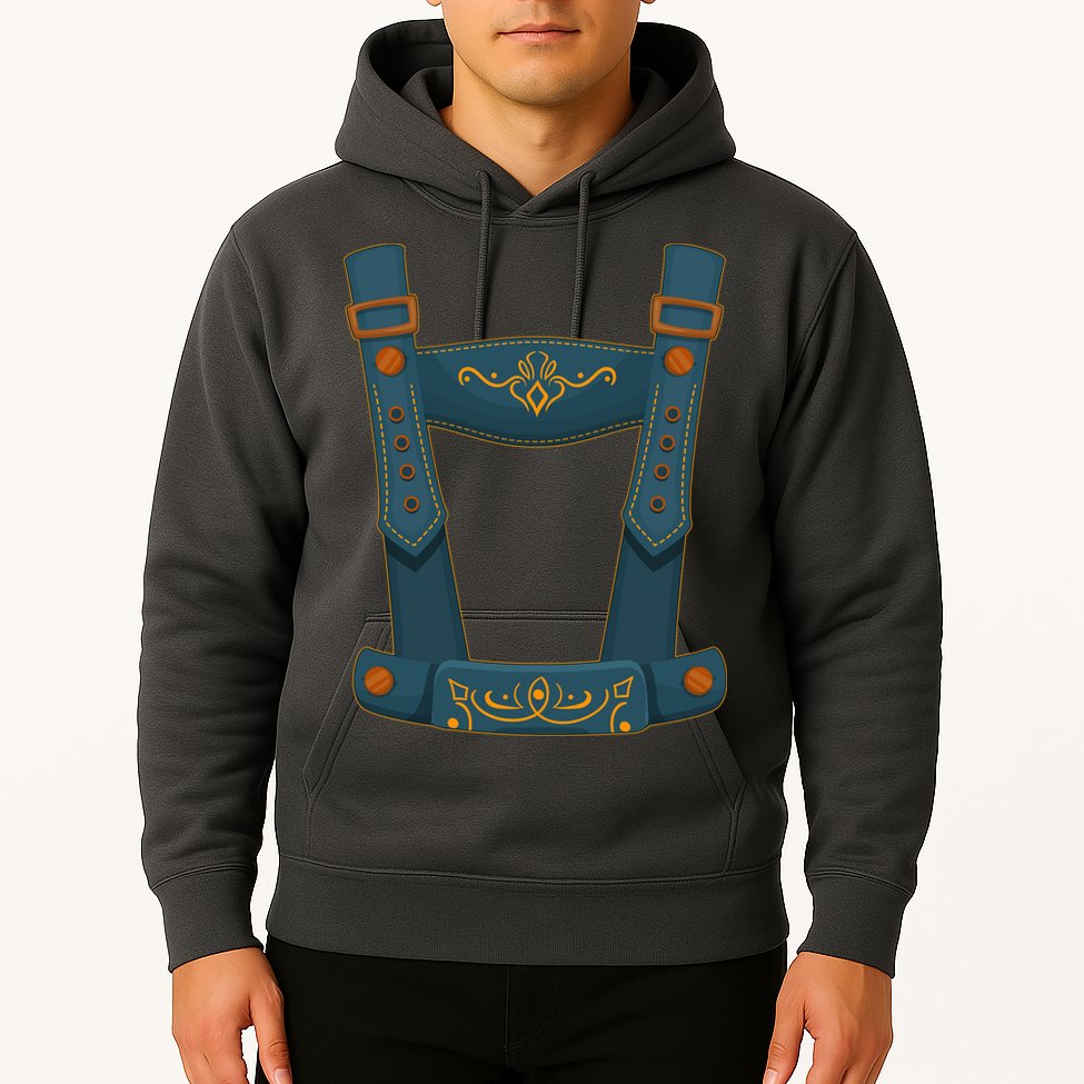Funny Oktoberfest Lederhosen Costume Hoodie