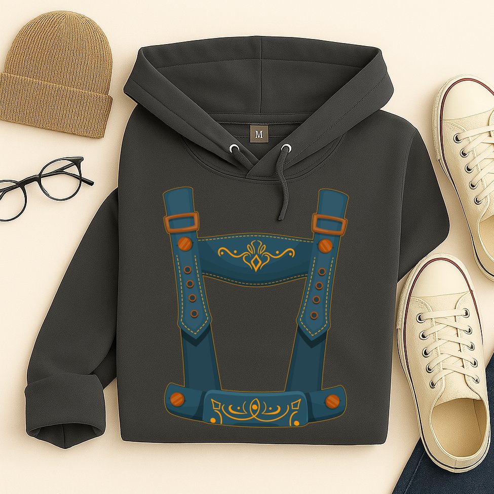 Funny Oktoberfest Lederhosen Costume Hoodie