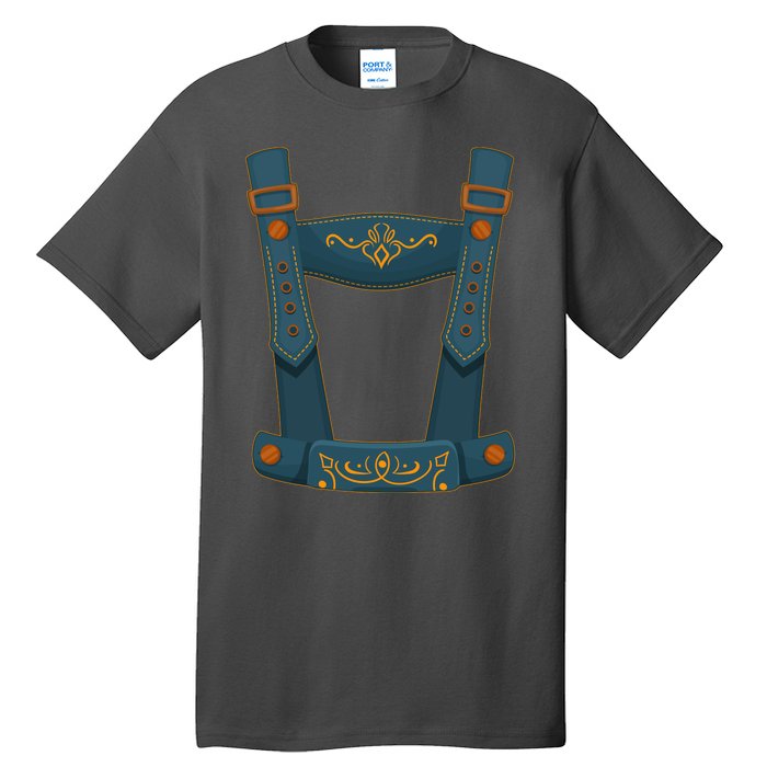 Funny Oktoberfest Lederhosen Costume Tall T-Shirt