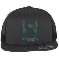Funny Oktoberfest Lederhosen Costume Flatbill Hat