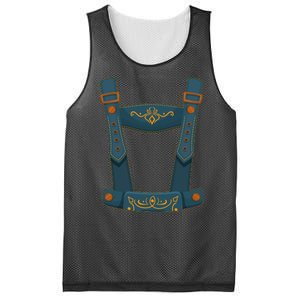 Funny Oktoberfest Lederhosen Costume Mesh Reversible Basketball Jersey Tank