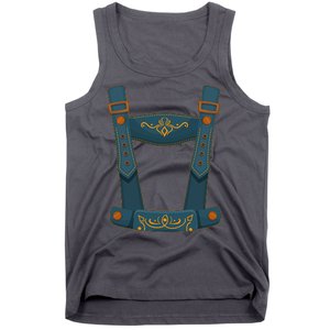 Funny Oktoberfest Lederhosen Costume Tank Top