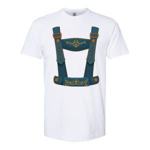 Funny Oktoberfest Lederhosen Costume Softstyle CVC T-Shirt