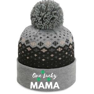 Funny One Lucky Mama St Patricks Day Mom Gift Meaningful Gift The Baniff Cuffed Pom Beanie