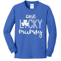 Funny One Lucky Mumsy St Patricks Day Gift Cute Gift Kids Long Sleeve Shirt