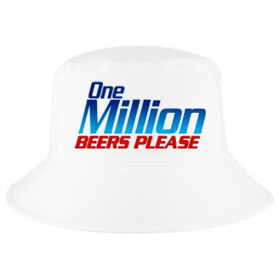 Funny One Million Beers Please Beer Enthusiast Drinking Cool Comfort Performance Bucket Hat