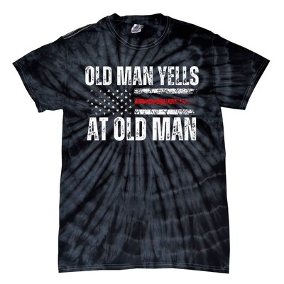 Funny Old Man Yells At Old Man Biden Trump Debates 2024 Tie-Dye T-Shirt