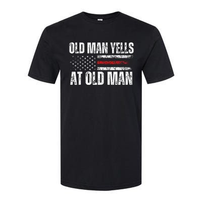 Funny Old Man Yells At Old Man Biden Trump Debates 2024 Softstyle® CVC T-Shirt