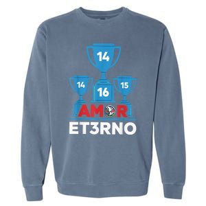 Funny Odiame Mas. America Tricampeon. Fans Garment-Dyed Sweatshirt