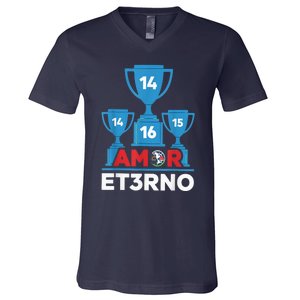 Funny Odiame Mas. America Tricampeon. Fans V-Neck T-Shirt