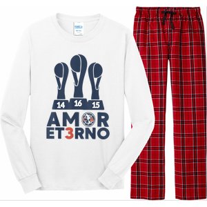 Funny Odiame Mas. America Tricampeon. Fans Long Sleeve Pajama Set