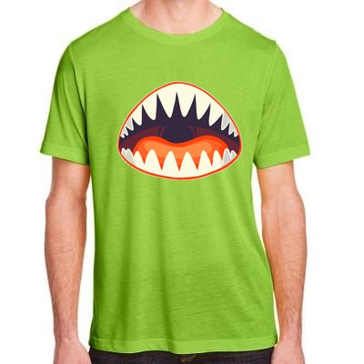 Funny Open Mouth Shark Attack Adult ChromaSoft Performance T-Shirt