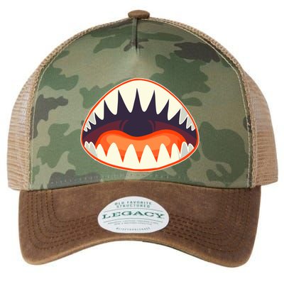 Funny Open Mouth Shark Attack Legacy Tie Dye Trucker Hat