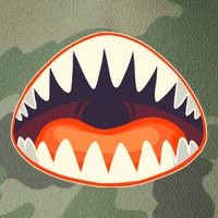 Funny Open Mouth Shark Attack Legacy Tie Dye Trucker Hat