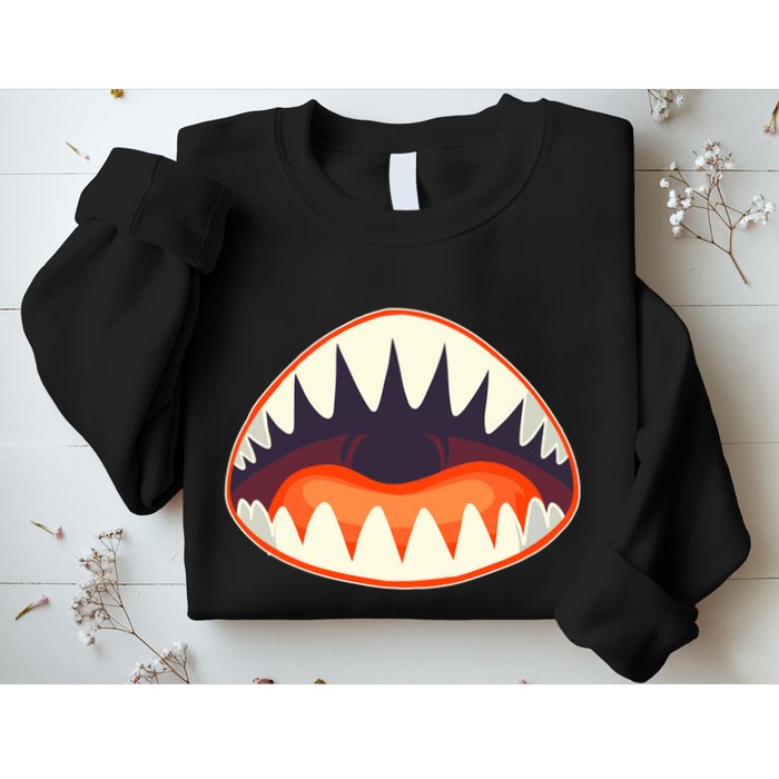 Funny Open Mouth Shark Attack Sweatshirt