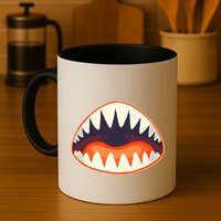 Funny Open Mouth Shark Attack Mug