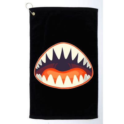 Funny Open Mouth Shark Attack Golf Towel