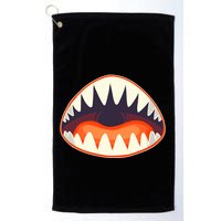 Funny Open Mouth Shark Attack Golf Towel