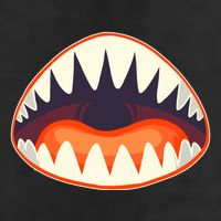 Funny Open Mouth Shark Attack Microfiber Hand Towel