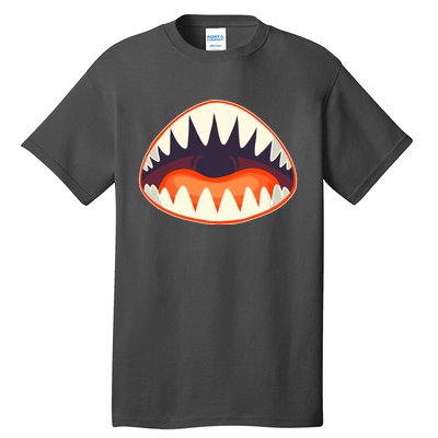 Funny Open Mouth Shark Attack Tall T-Shirt