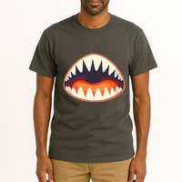 Funny Open Mouth Shark Attack Tall T-Shirt