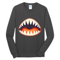 Funny Open Mouth Shark Attack Tall Long Sleeve T-Shirt