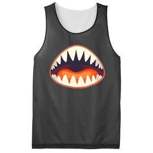 Funny Open Mouth Shark Attack Mesh Reversible Basketball Jersey Tank