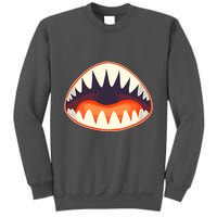 Funny Open Mouth Shark Attack Tall Sweatshirt