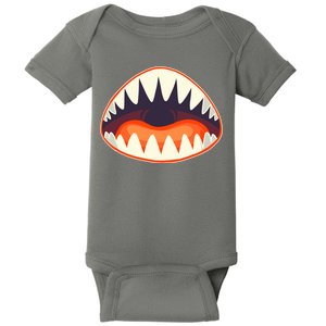 Funny Open Mouth Shark Attack Baby Bodysuit