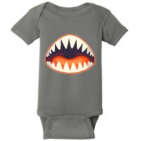 Funny Open Mouth Shark Attack Baby Bodysuit