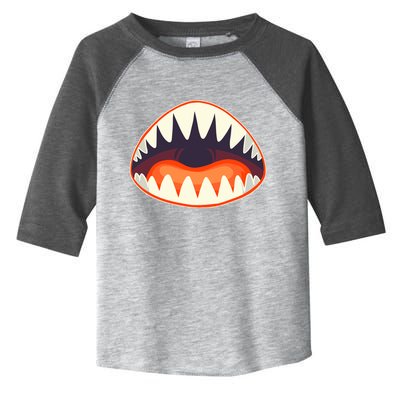 Funny Open Mouth Shark Attack Toddler Fine Jersey T-Shirt