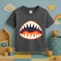 Funny Open Mouth Shark Attack Toddler T-Shirt