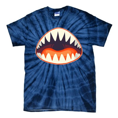 Funny Open Mouth Shark Attack Tie-Dye T-Shirt