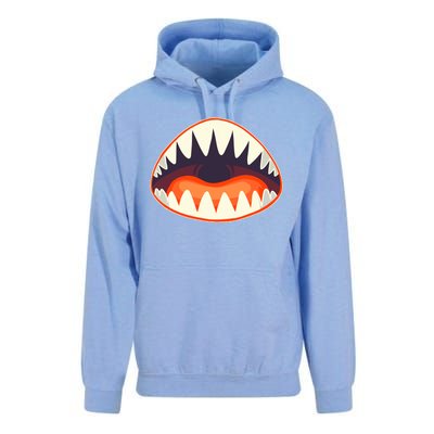 Funny Open Mouth Shark Attack Unisex Surf Hoodie