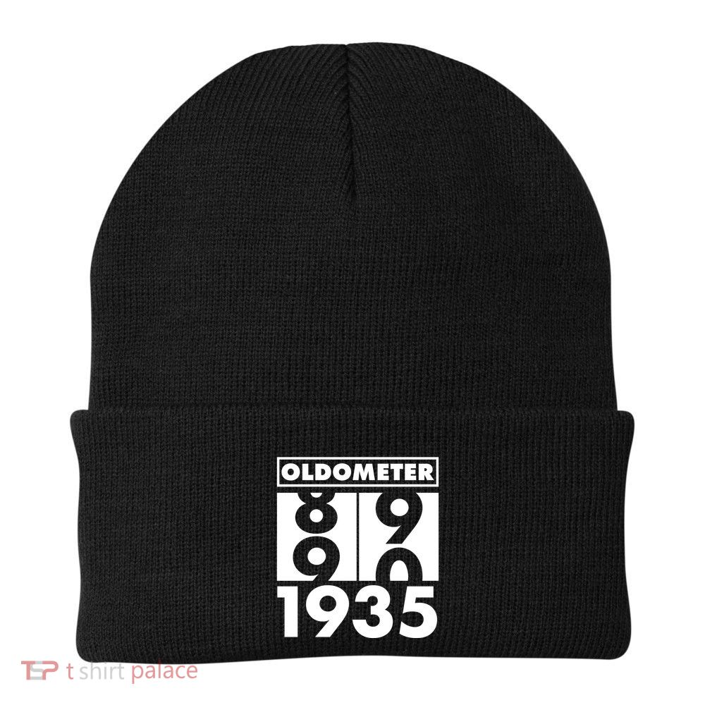 Funny Oldometer Made In 1935 90th Birthday Beanie