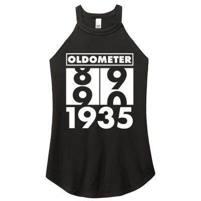 Funny Oldometer Made In 1935 90th Birthday Women's Perfect Tri Rocker Tank