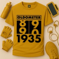 Funny Oldometer Made In 1935 90th Birthday Cooling Performance Crew T-Shirt