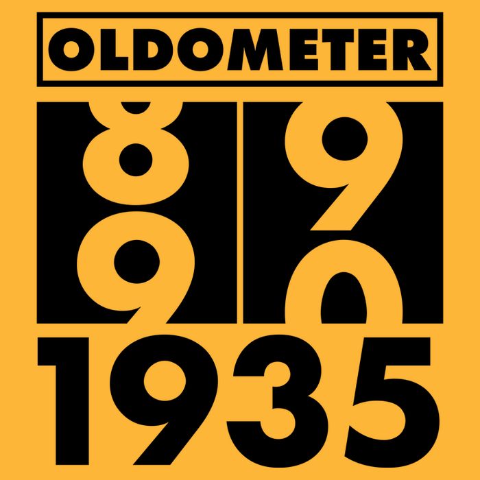 Funny Oldometer Made In 1935 90th Birthday Cooling Performance Crew T-Shirt