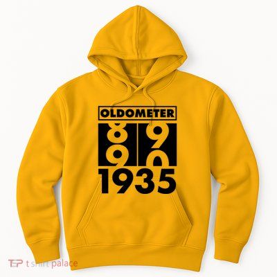 Funny Oldometer Made In 1935 90th Birthday Hoodie