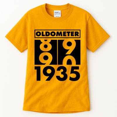 Funny Oldometer Made In 1935 90th Birthday Tall T-Shirt