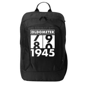 Funny Oldometer Made In 1945 80th Birthday City Backpack