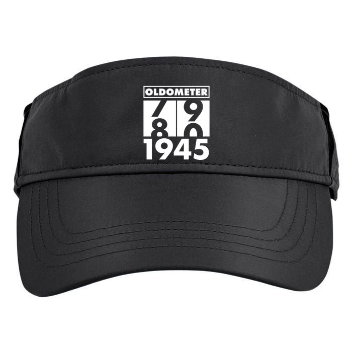Funny Oldometer Made In 1945 80th Birthday Adult Drive Performance Visor