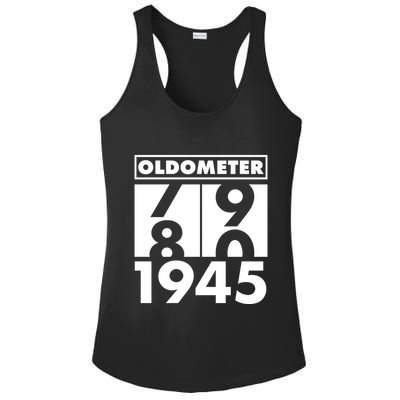 Funny Oldometer Made In 1945 80th Birthday Ladies PosiCharge Competitor Racerback Tank