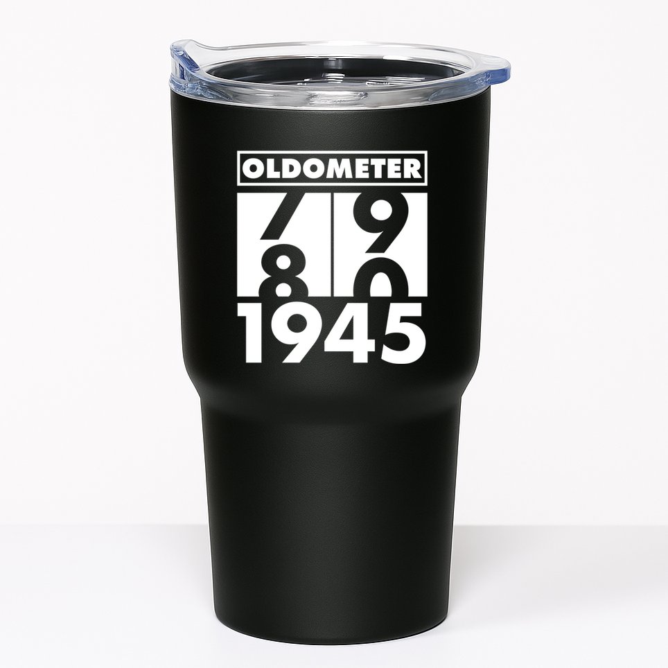 Funny Oldometer Made In 1945 80th Birthday Tumbler
